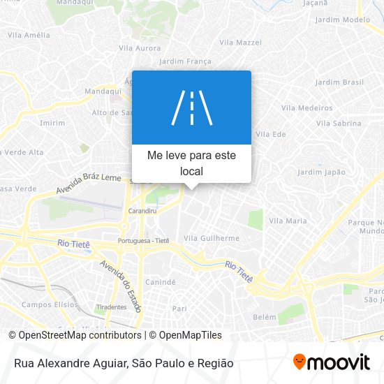 Rua Alexandre Aguiar mapa