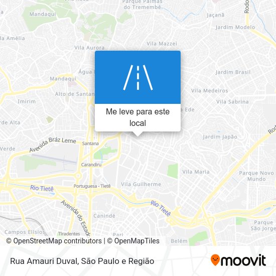 Rua Amauri Duval mapa