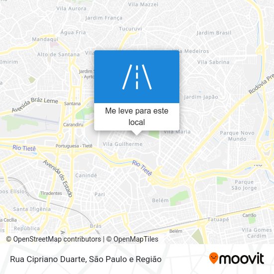 Rua Cipriano Duarte mapa