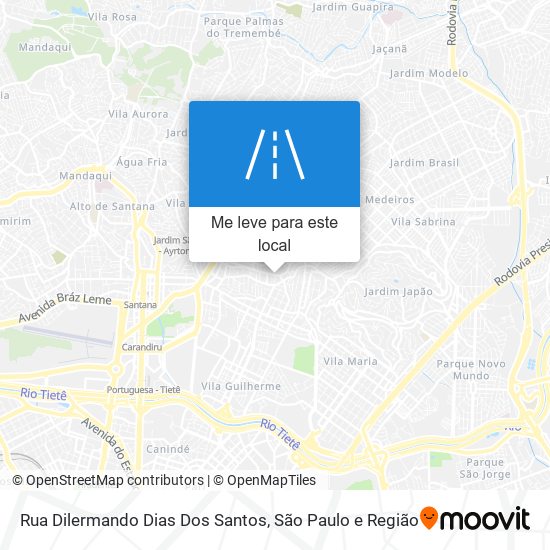 Rua Dilermando Dias Dos Santos mapa