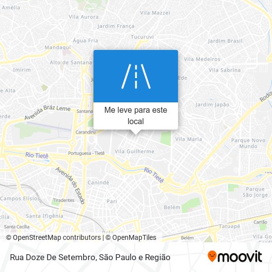 Rua Doze De Setembro mapa