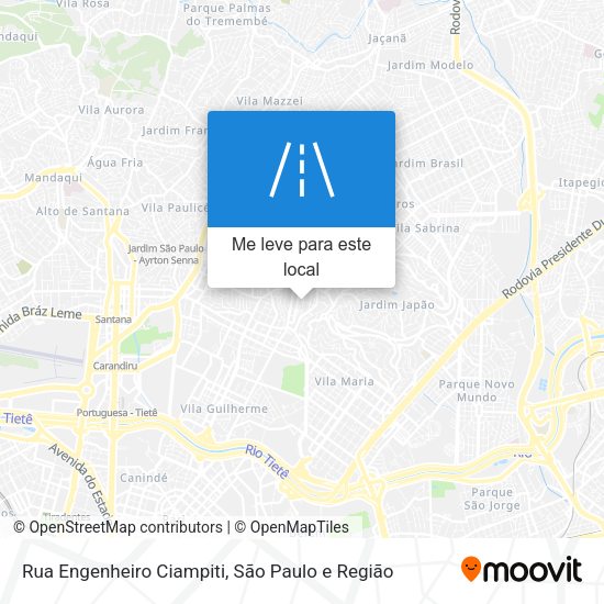 Rua Engenheiro Ciampiti mapa