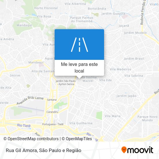 Rua Gil Amora mapa