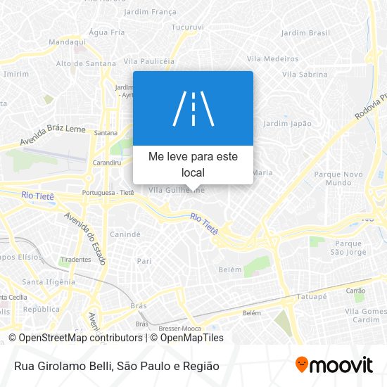 Rua Girolamo Belli mapa