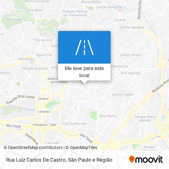 Rua Luiz Carlos De Castro mapa