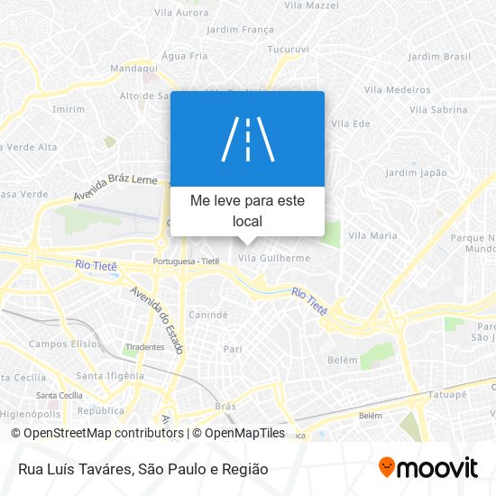 Rua Luís Taváres mapa