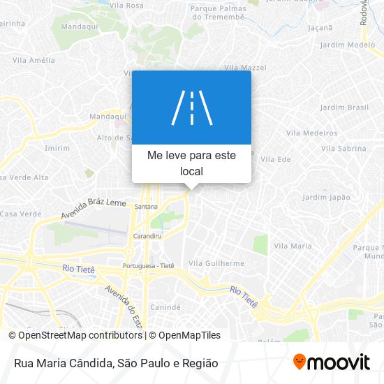 Rua Maria Cândida mapa