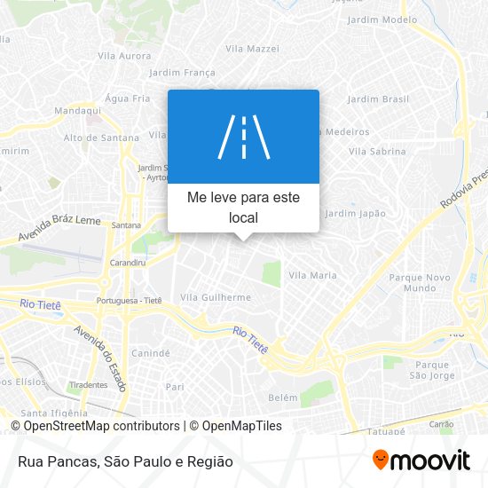 Rua Pancas mapa
