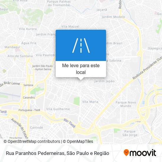 Rua Paranhos Pederneiras mapa