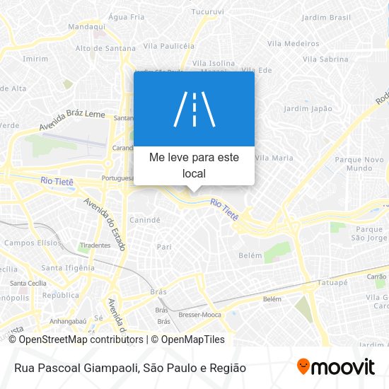 Rua Pascoal Giampaoli mapa