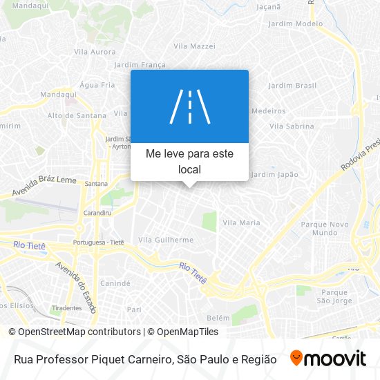 Rua Professor Piquet Carneiro mapa