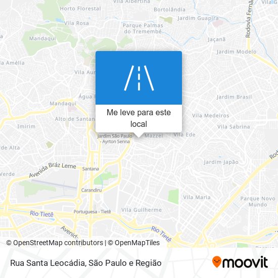 Rua Santa Leocádia mapa