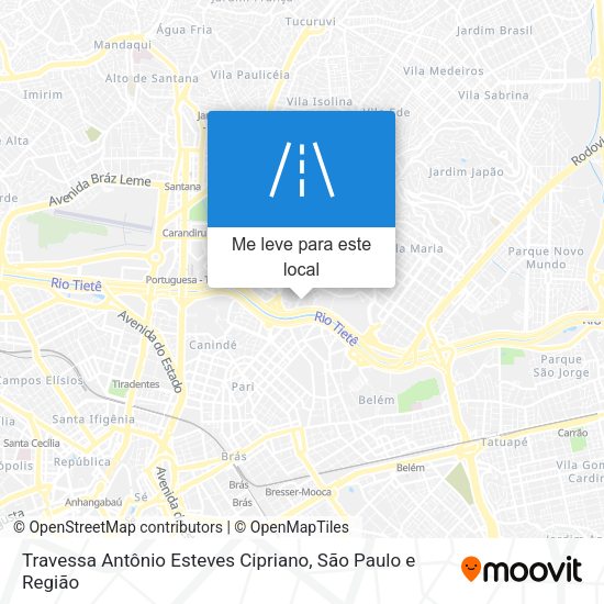 Travessa Antônio Esteves Cipriano mapa