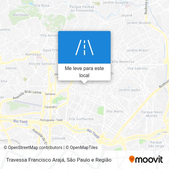 Travessa Francisco Arajá mapa