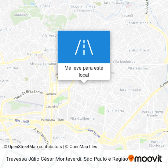 Travessa Júlio César Monteverdi mapa