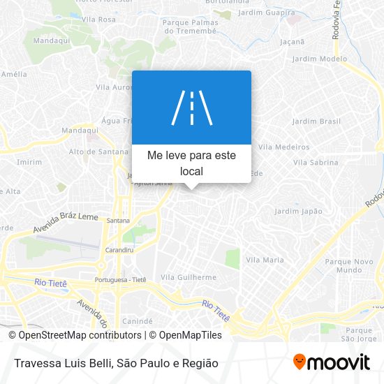 Travessa Luis Belli mapa