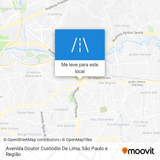 Avenida Doutor Custódio De Lima mapa