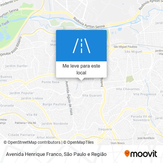 Avenida Henrique Franco mapa