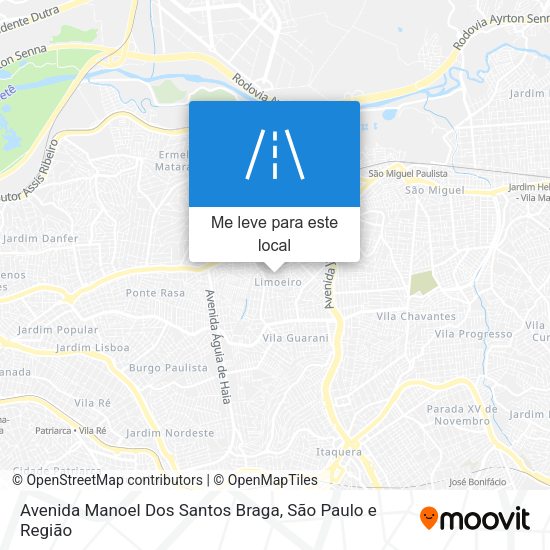 Avenida Manoel Dos Santos Braga mapa