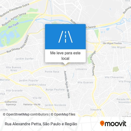 Rua Alexandre Petta mapa