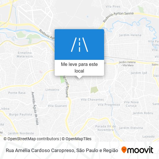 Rua Amélia Cardoso Caropreso mapa