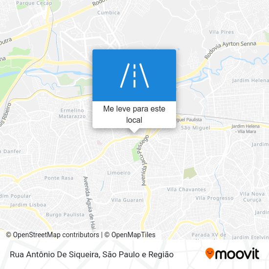 Rua Antônio De Siqueira mapa