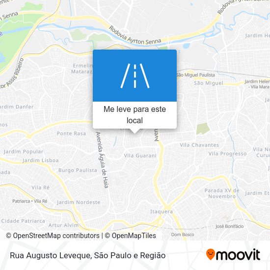 Rua Augusto Leveque mapa