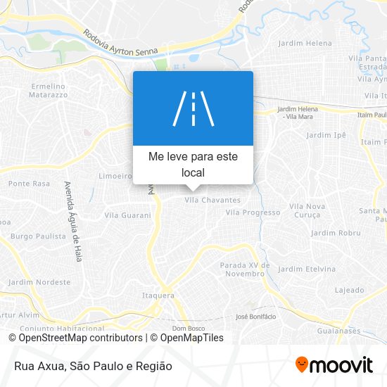Rua Axua mapa