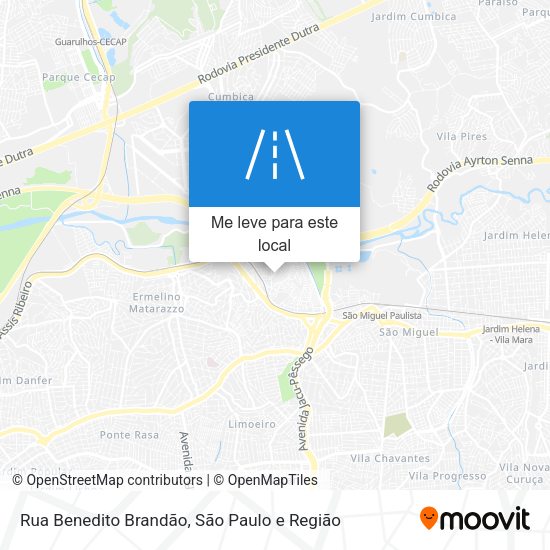 Rua Benedito Brandão mapa