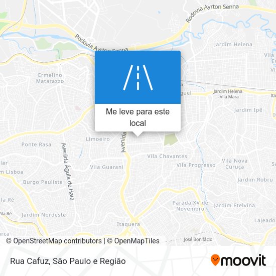Rua Cafuz mapa