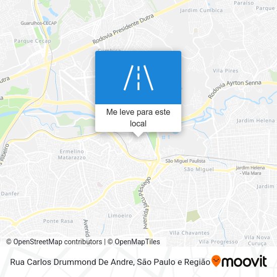 Rua Carlos Drummond De Andre mapa