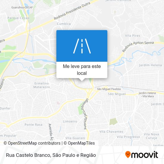 Rua Castelo Branco mapa