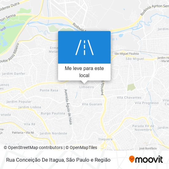 Rua Conceição De Itagua mapa