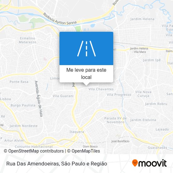 Rua Das Amendoeiras mapa