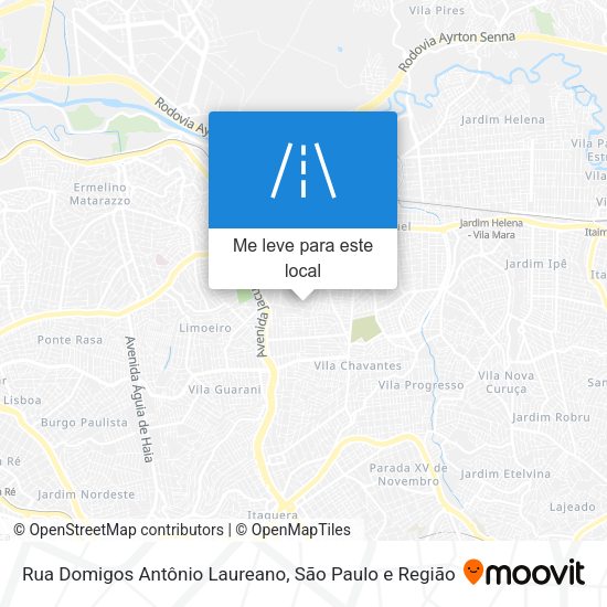 Rua Domigos Antônio Laureano mapa