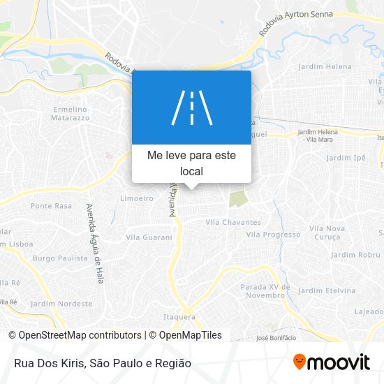Rua Dos Kiris mapa