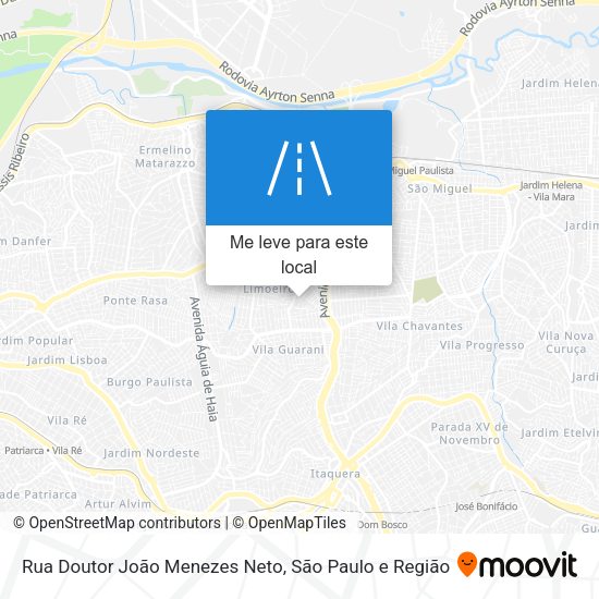 Rua Doutor João Menezes Neto mapa