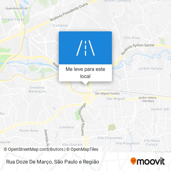 Rua Doze De Março mapa