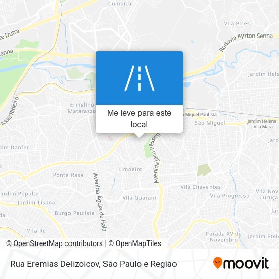Rua Eremias Delizoicov mapa