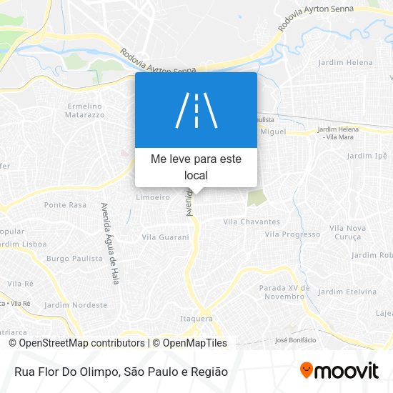Rua Flor Do Olimpo mapa