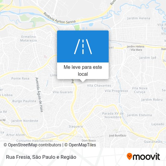 Rua Fresia mapa