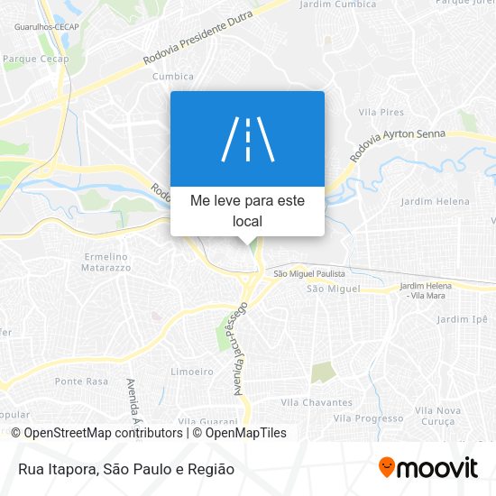 Rua Itapora mapa