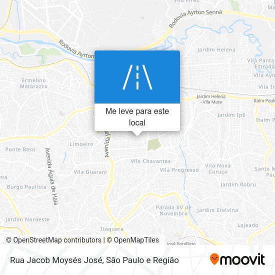 Rua Jacob Moysés José mapa