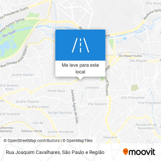 Rua Joaquim Cavalhares mapa