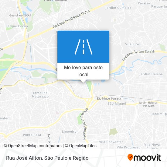 Rua José Ailton mapa