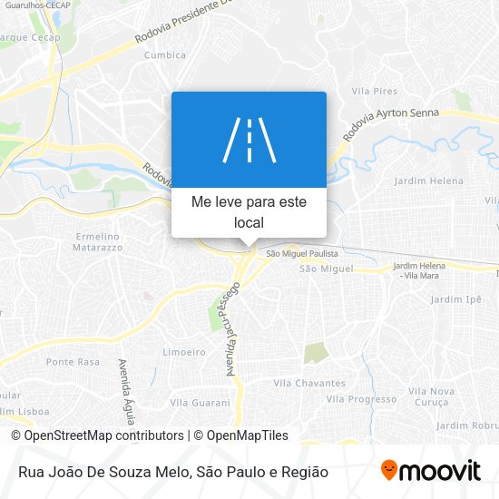 Rua João De Souza Melo mapa