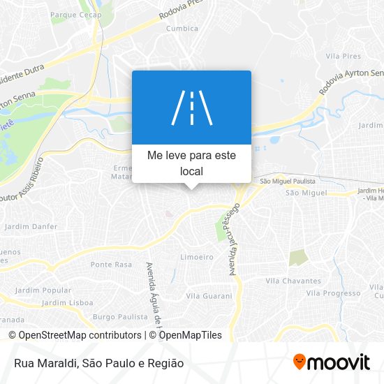 Rua Maraldi mapa