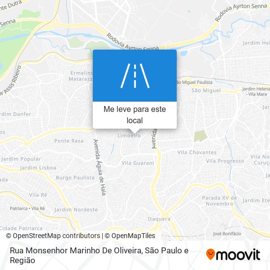 Rua Monsenhor Marinho De Oliveira mapa