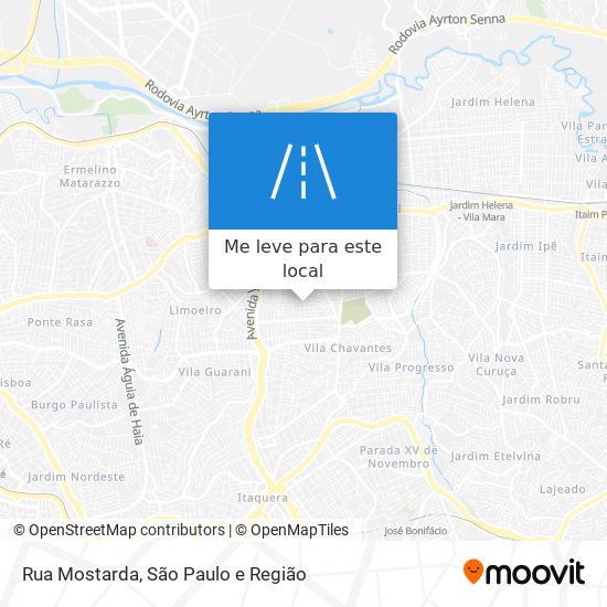 Rua Mostarda mapa