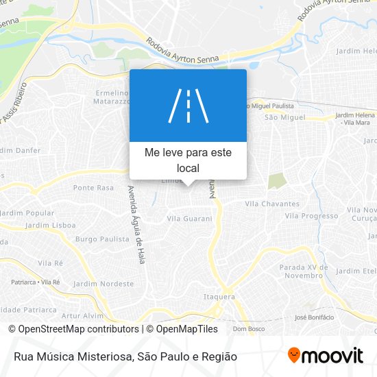 Rua Música Misteriosa mapa